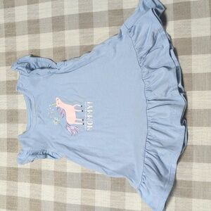 3/$12 12M Garanimals Mommy Unicorn sleep gown